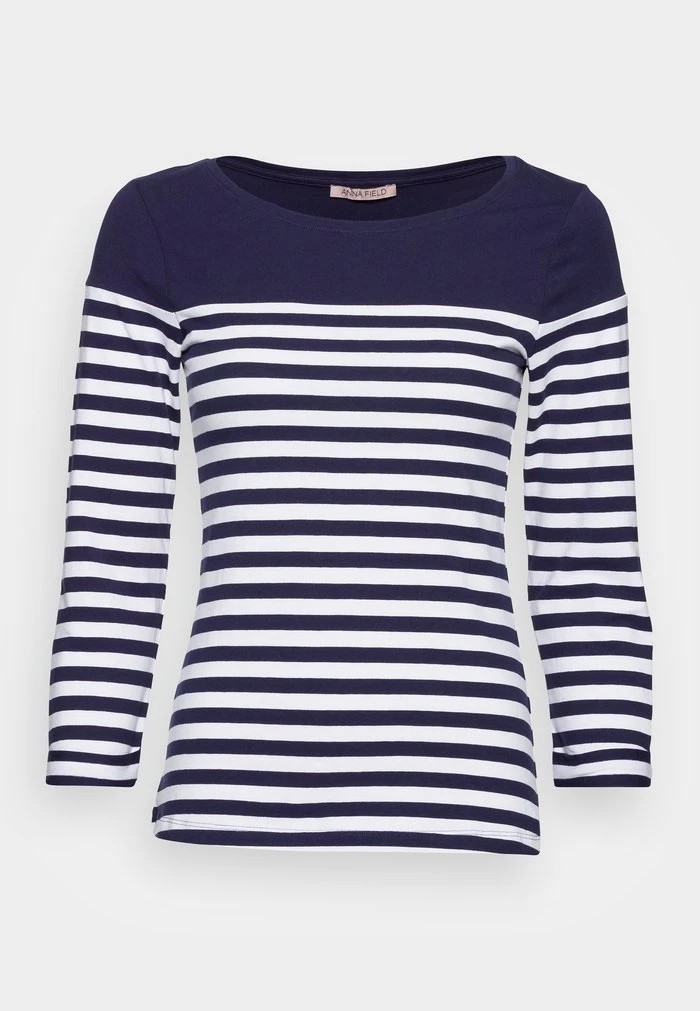 T-Shirt ANNA FIELD Anna Field Long Sleeved Top Bleu Marine Femme | JNQ-9536912